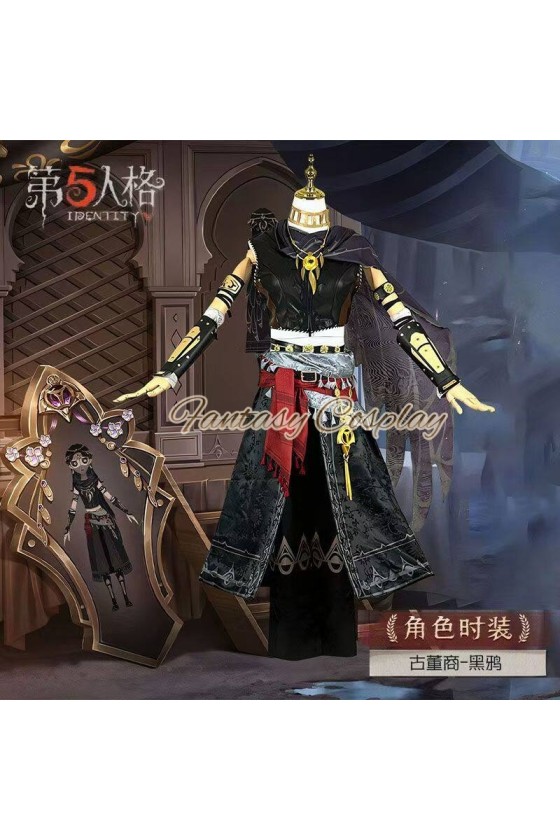 Identity V Antiquarian Black Crow Cosplay Costume